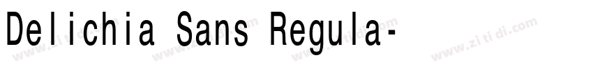 Delichia Sans Regula字体转换 Delichia Sans Regula字体转换